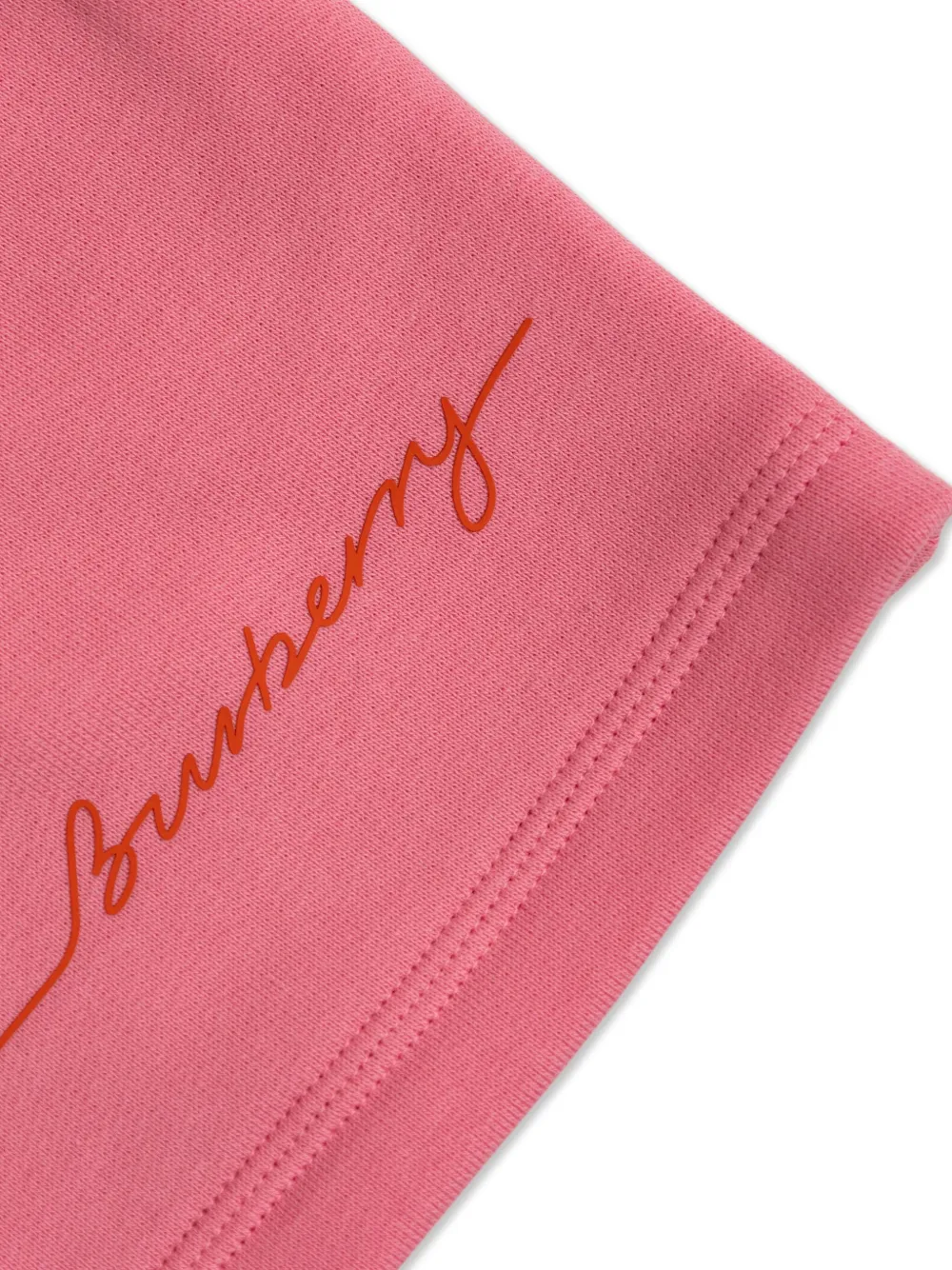 Burberry Kids Katoenen shorts Roze