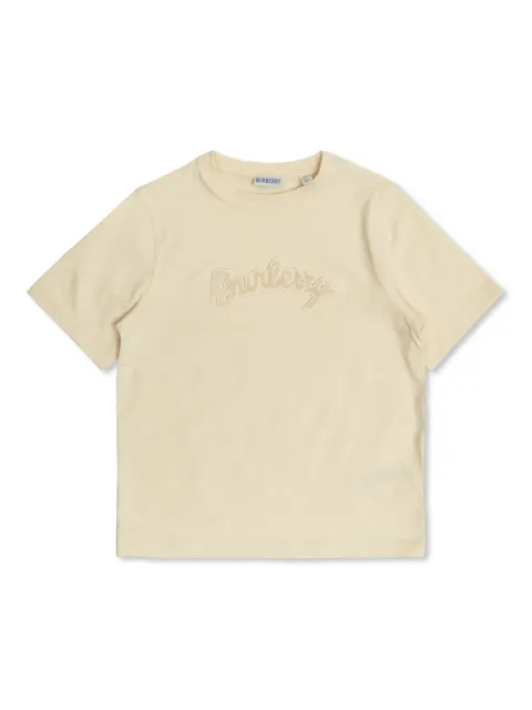 Burberry Kids logo-patch T-shirt 
