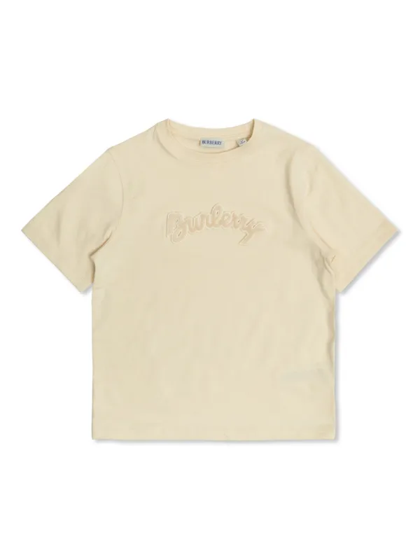 Burberry Kids ロゴ Tシャツ | ニュートラル | FARFETCH JP