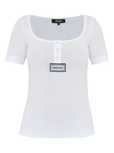Versace logo-appliqué T-shirt