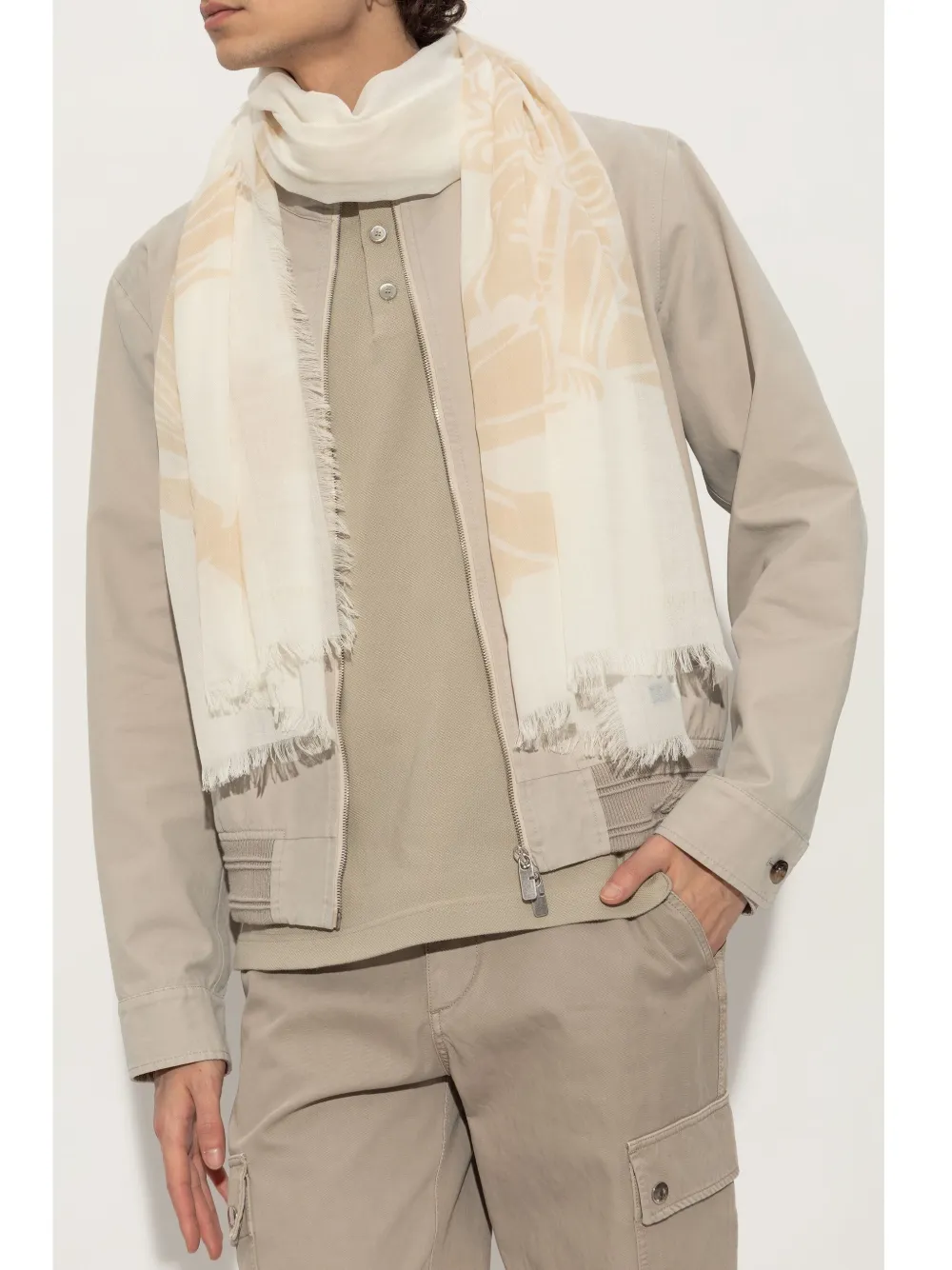 Burberry EKD wollen sjaal Beige