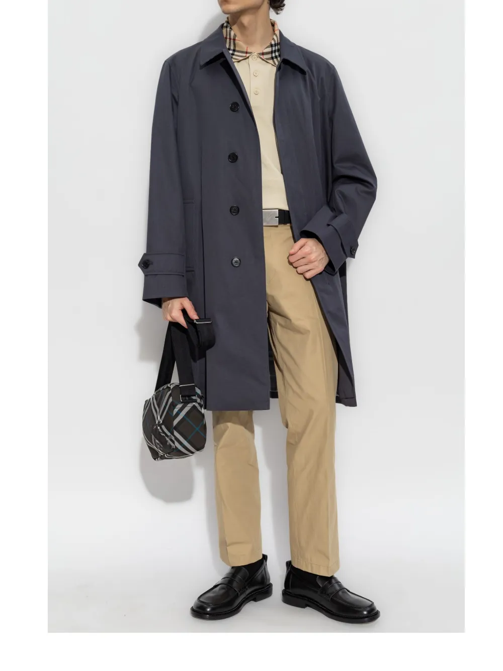 Burberry cotton trenchcoat - Blauw