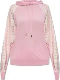 Versace chain-print wool hoodie - Pink