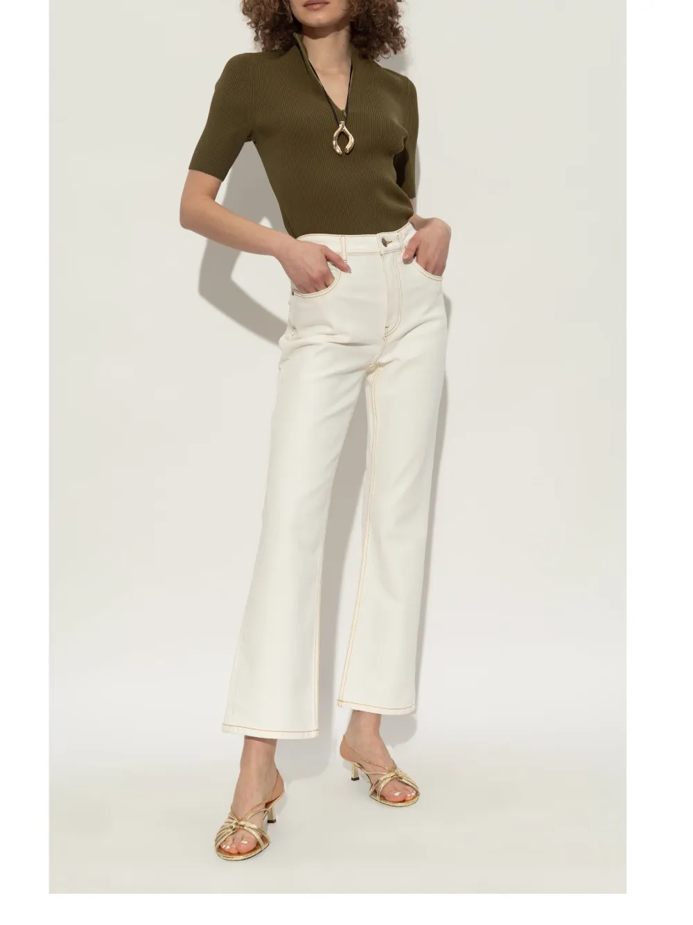 Golden Goose Metallic-effect Pumps In Gold