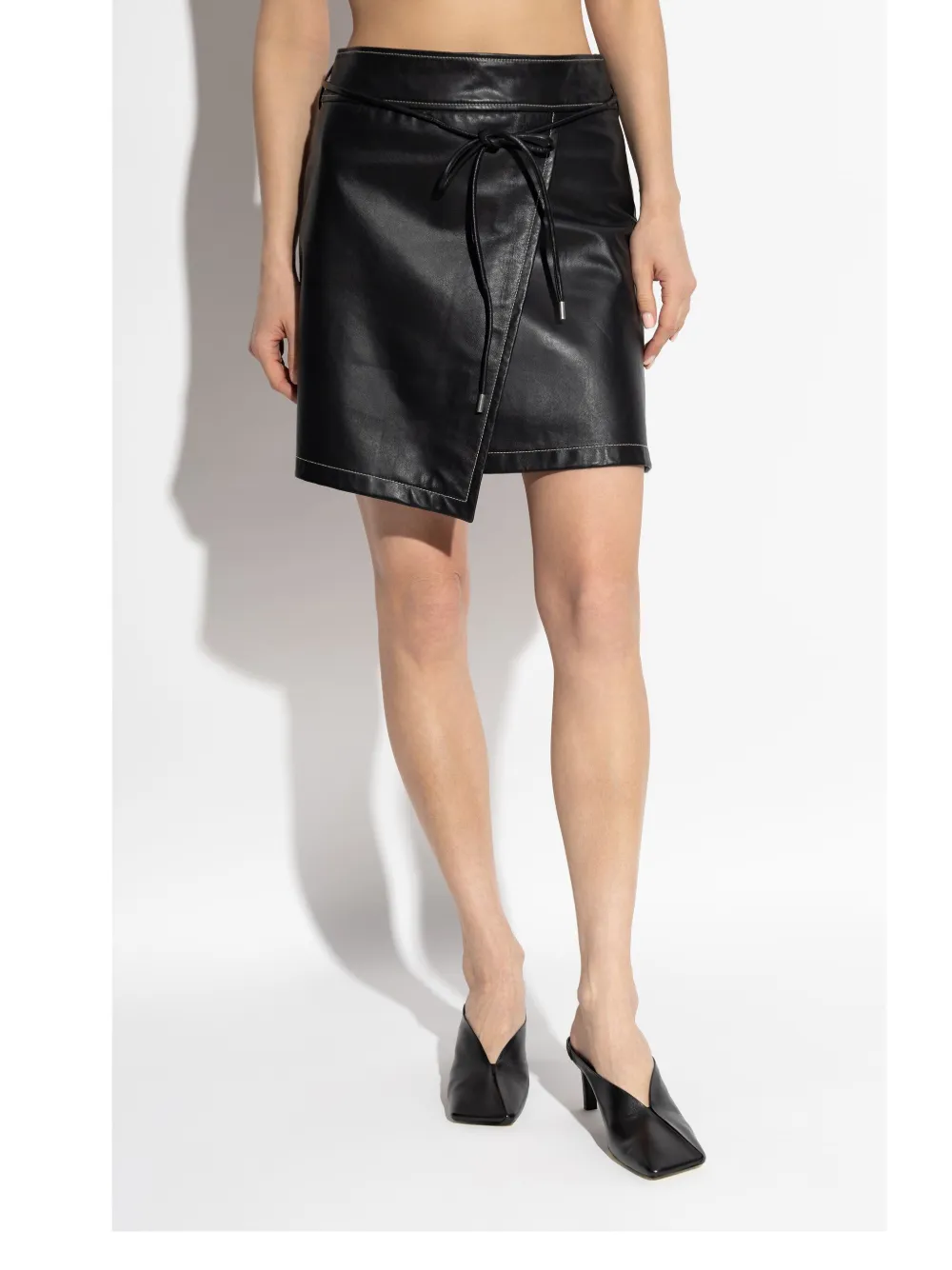 PS Paul Smith Leren rok Zwart