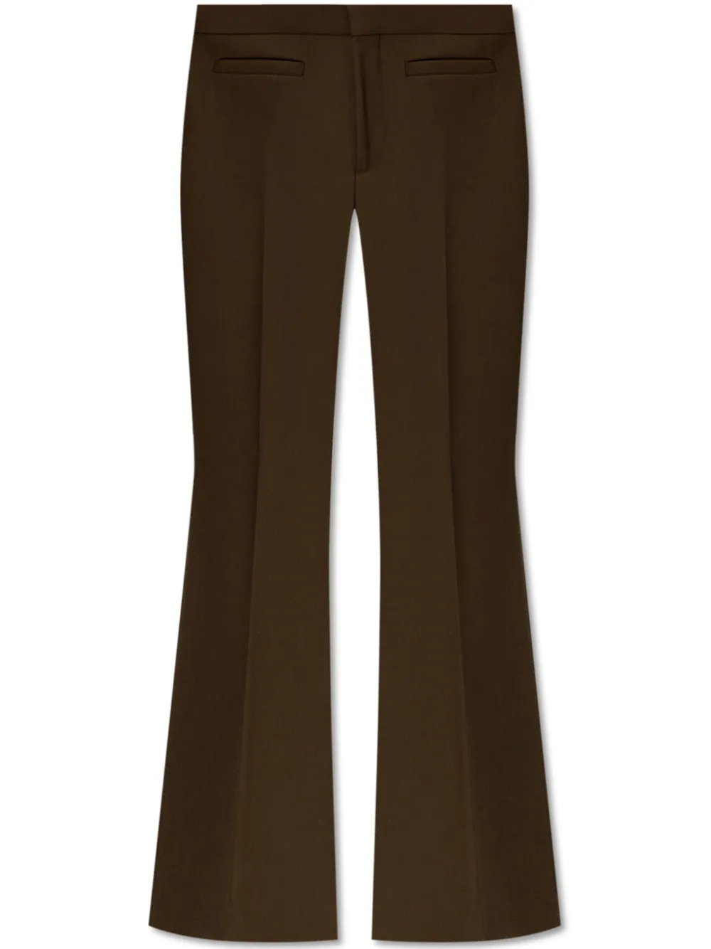Burberry Wool-blended Fine Tailored Trousers In Grün