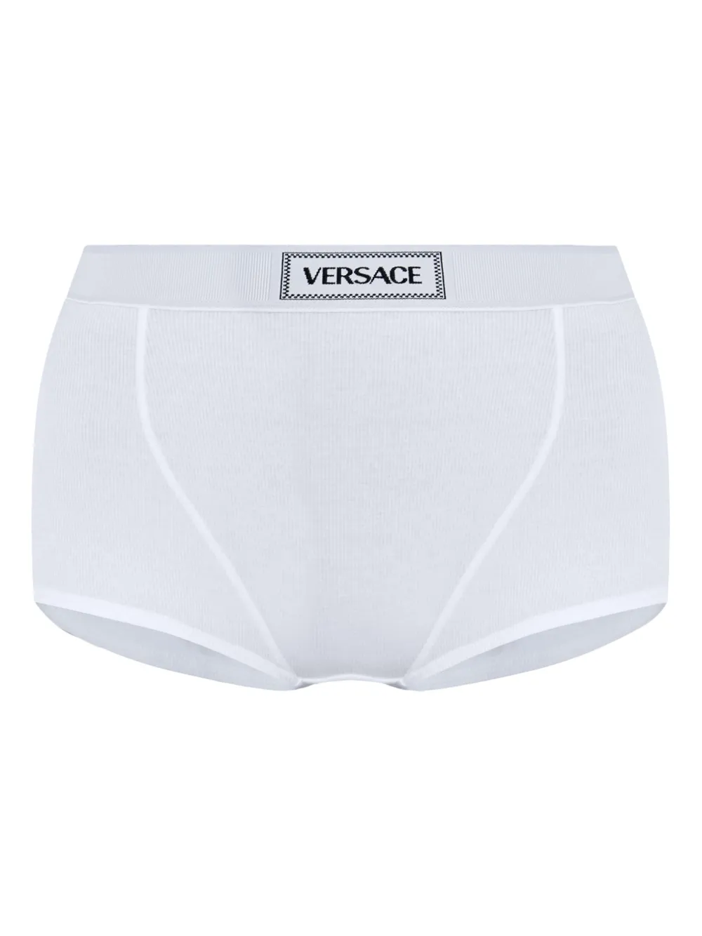 Versace Slip met logoband Wit