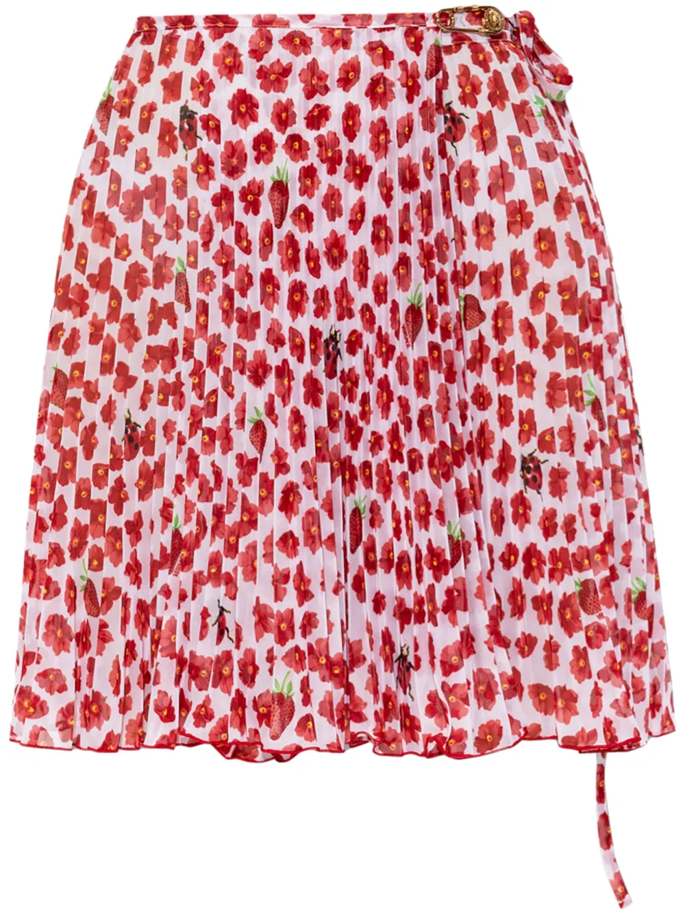 Versace Pareo met bloemenpatroon Wit