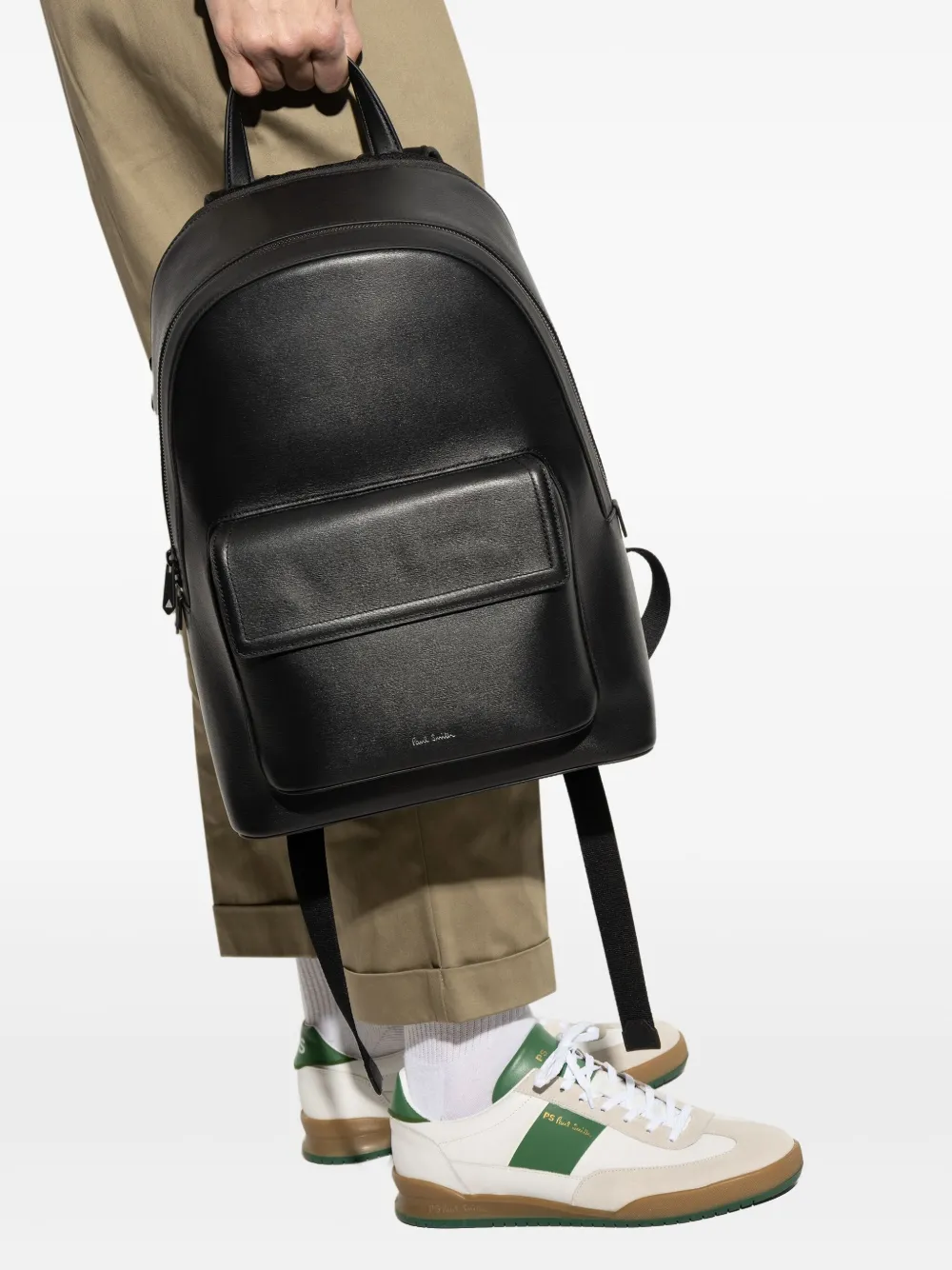 Paul Smith logo-stamp backpack - Zwart