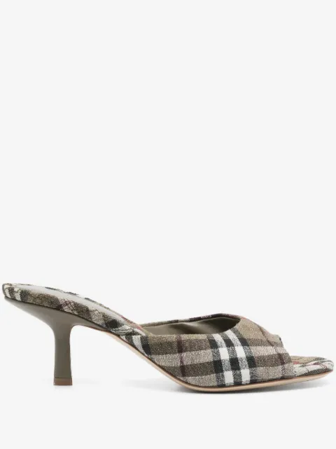 Burberry Mule Mews com salto 65mm