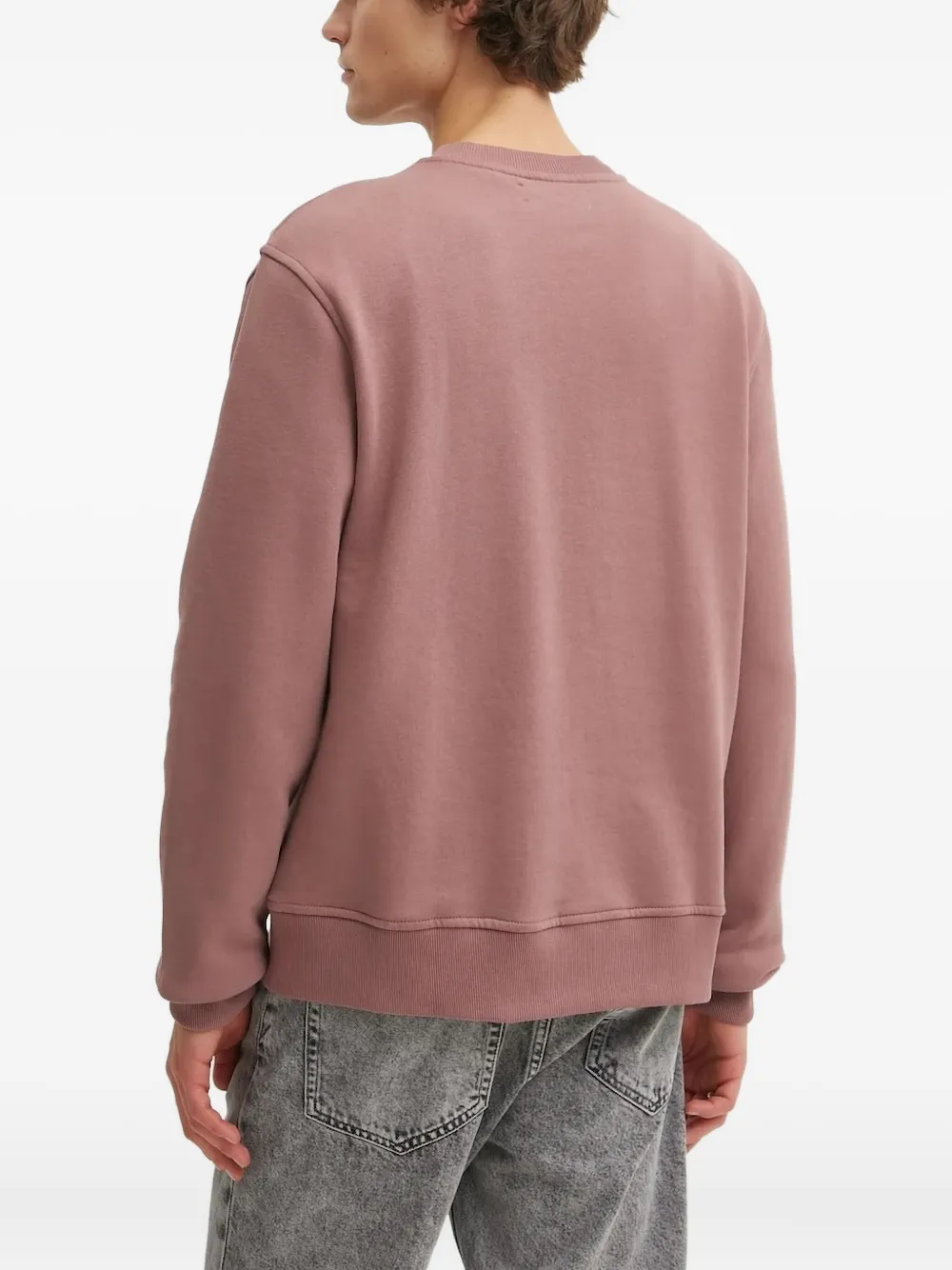 SAMSOE SAMSOE Sweater met logoprint - Roze