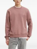SAMSOE SAMSOE logo-print crew-neck sweatshirt - Pink