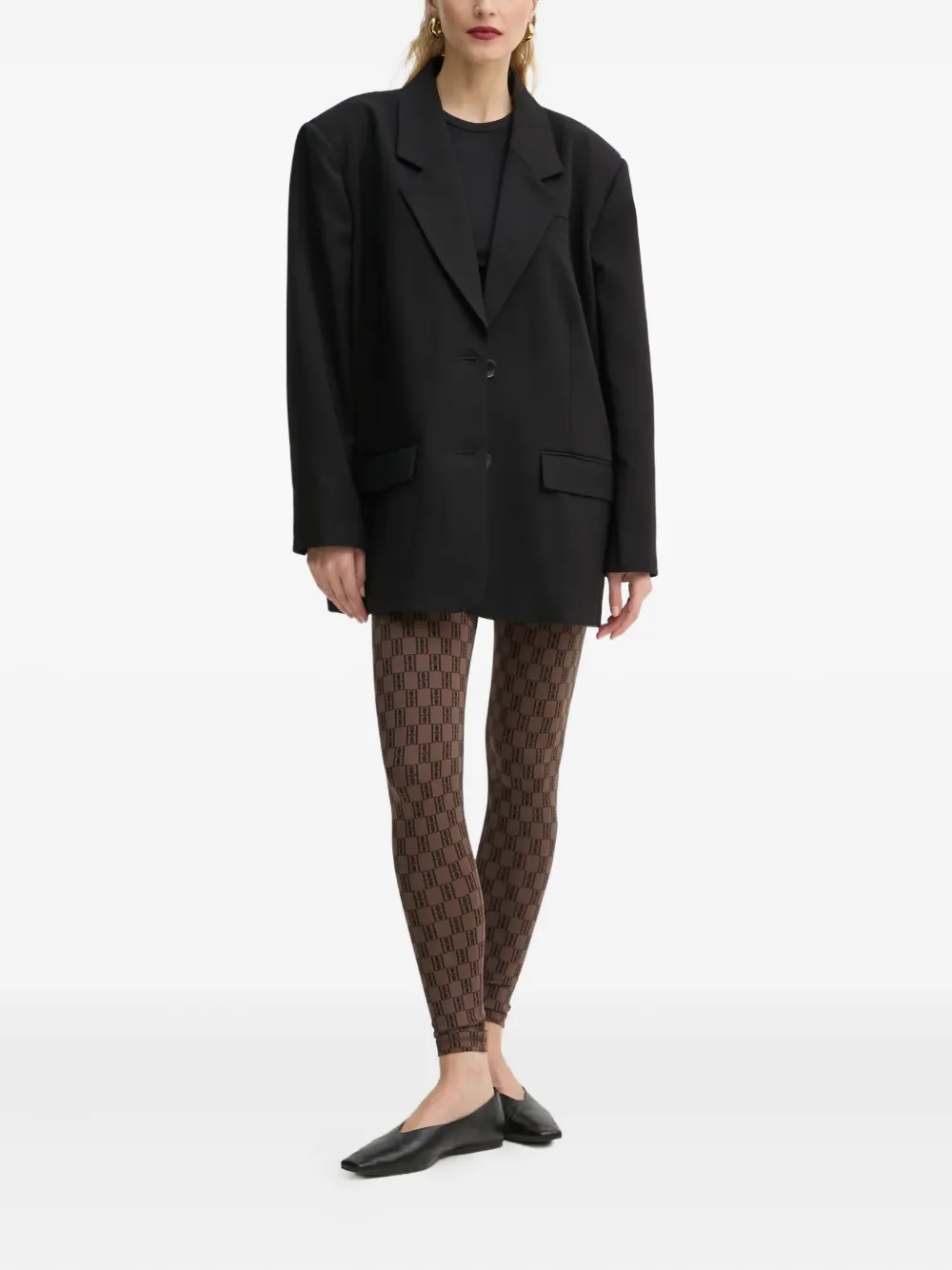 By Malene Birger Polene monogram-pattern leggings | Leggings | Image 2