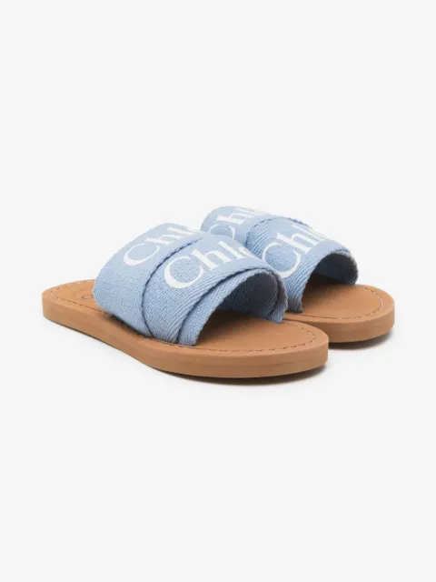 Chloé Kids logo-print slides
