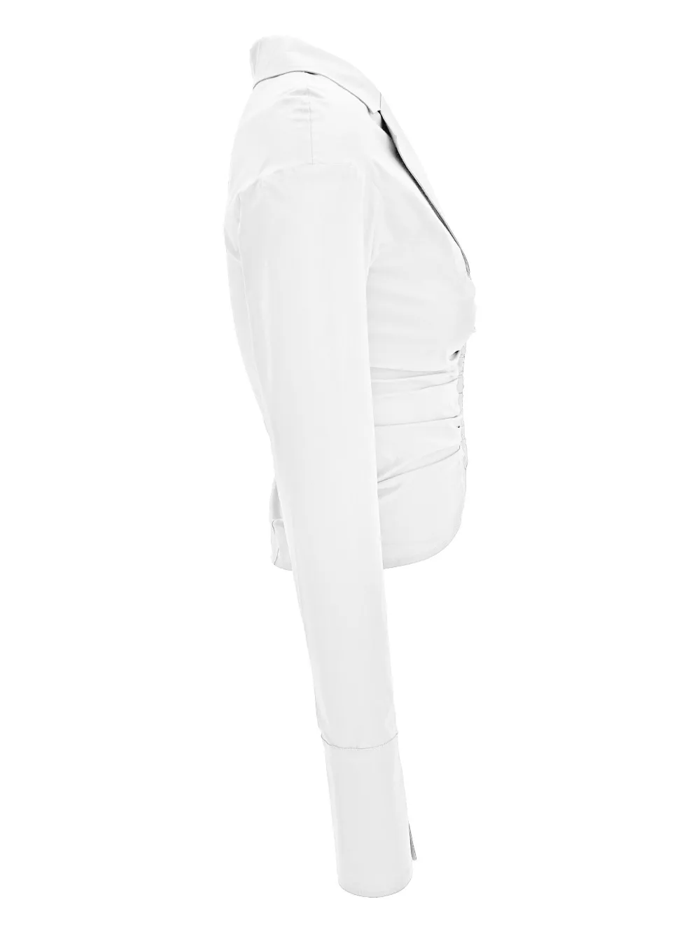 Versace Jeans Couture Blouse met gesmockt detail Wit