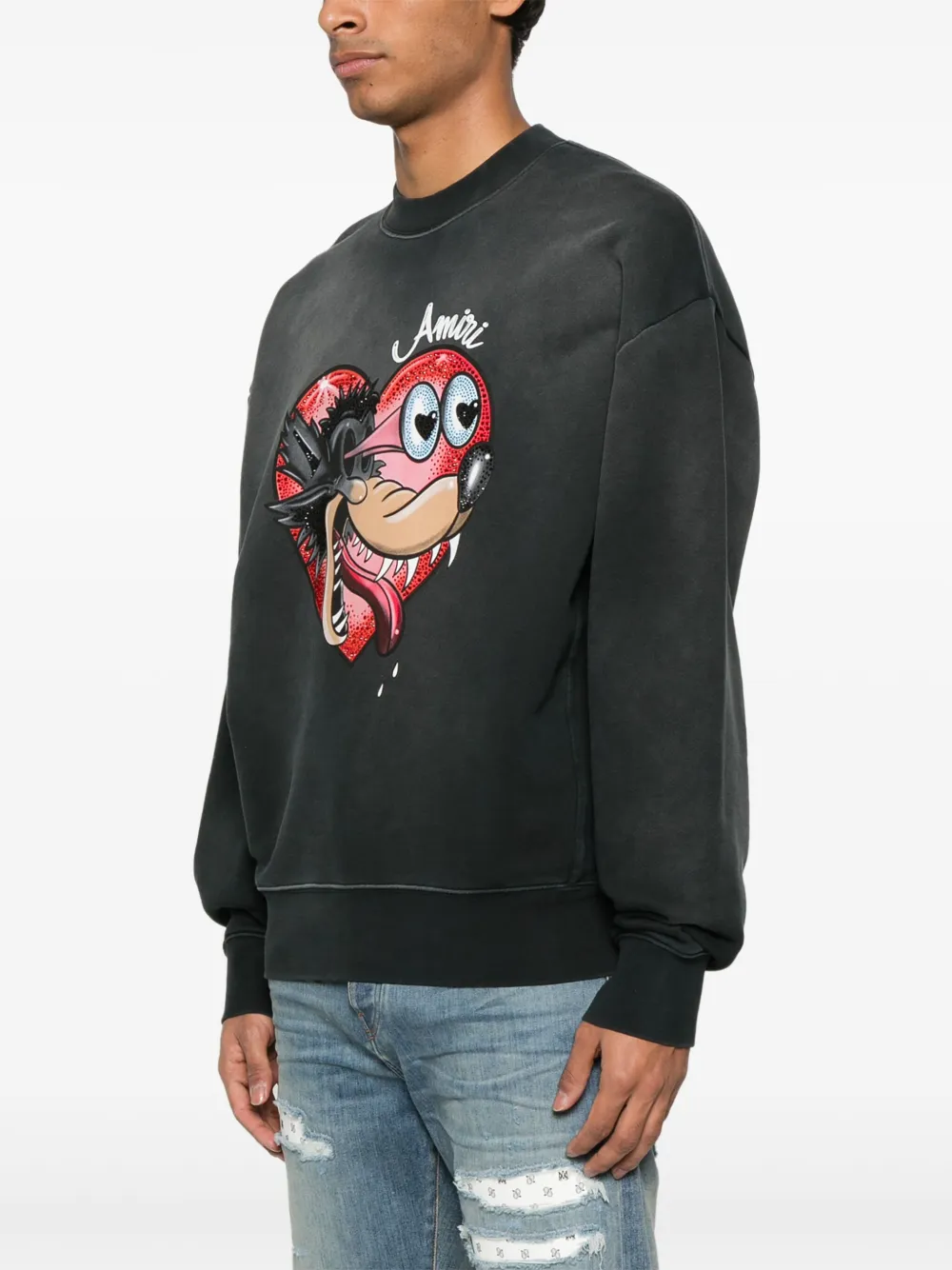 AMIRI Hopeless Romantic sweater Zwart