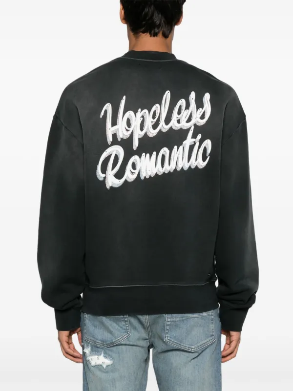 【AMIRI】絶望的なロマンティックスウェットシャツ AMIRI Hopeless Romantic スウェットシャツ | ブラック
