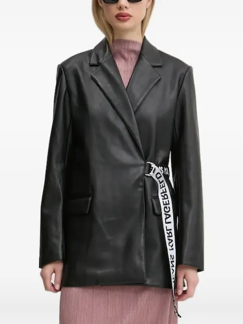 Karl Lagerfeld Jeans logo-belted blazer
