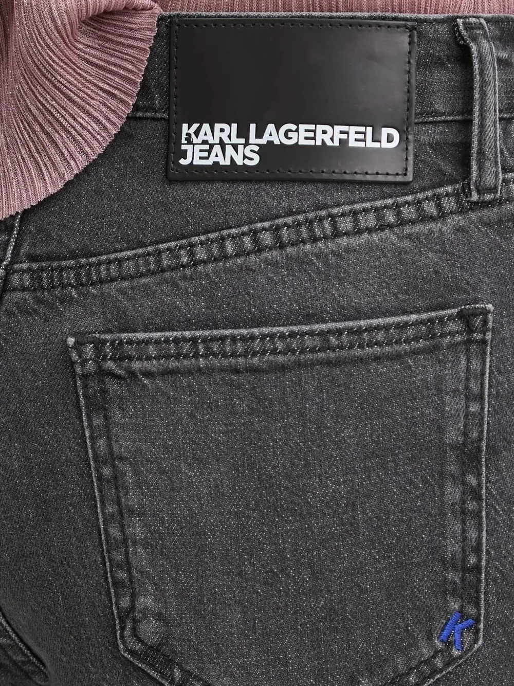Karl Lagerfeld Jeans met zijsplit Zwart