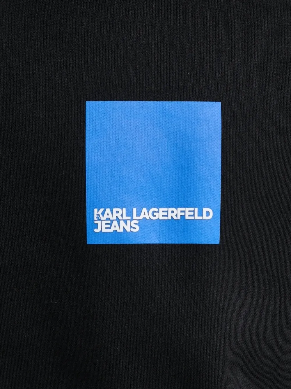 Karl Lagerfeld Jeans Sweater met logopatch Zwart