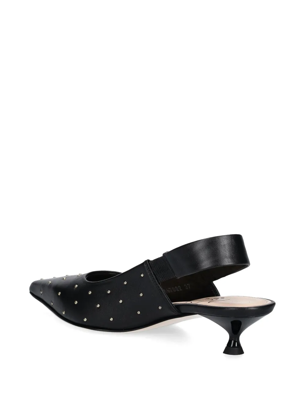 AGL 45mm micro-stud embellished pumps Black