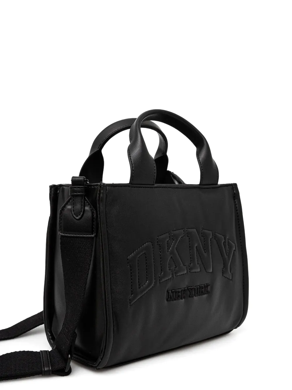 DKNY Shopper met geborduurd logo Zwart