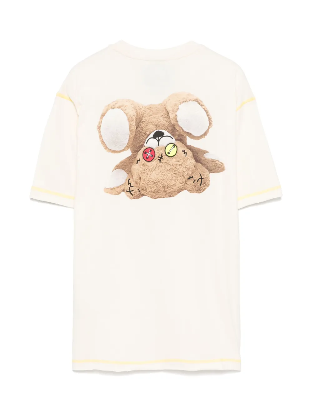 Barrow kids logo-print T-shirt - Geel