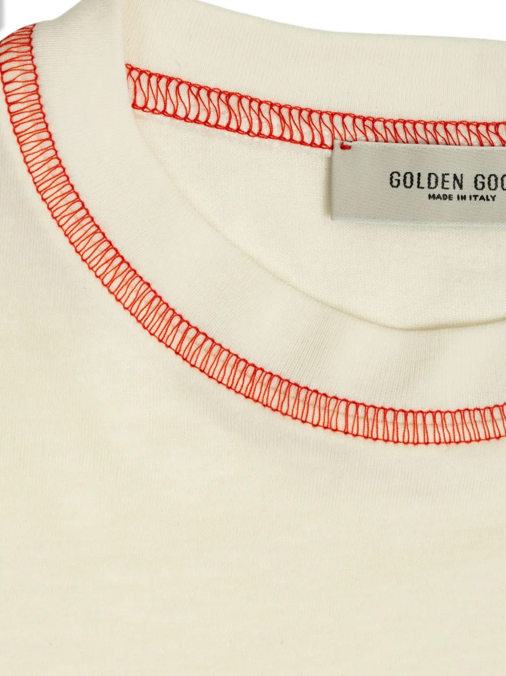 Golden Goose Kids Katoenen T-shirt Wit