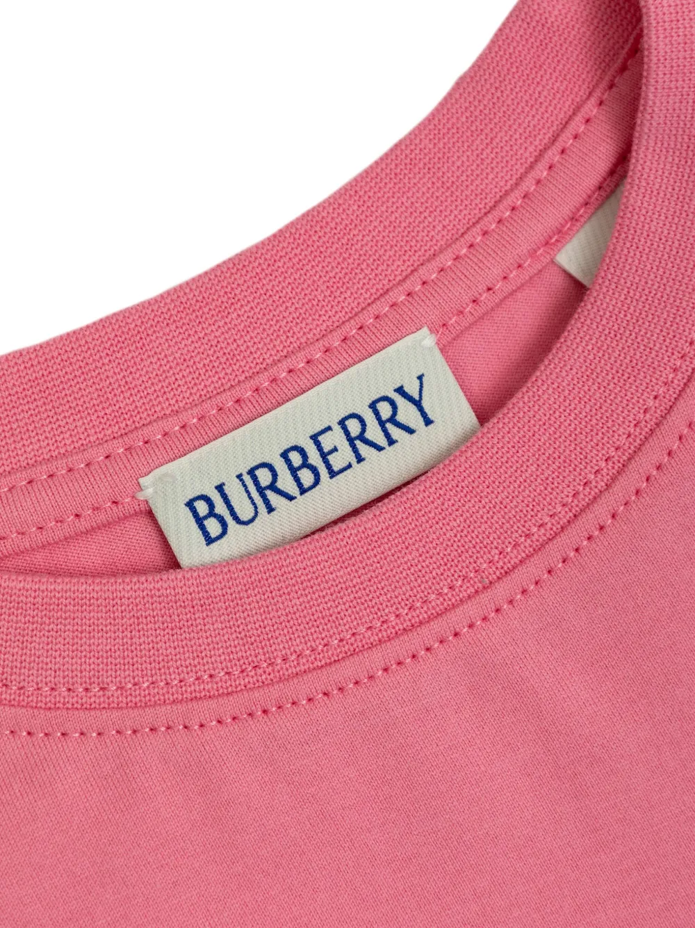 Burberry Kids T-shirt met logoprint Roze