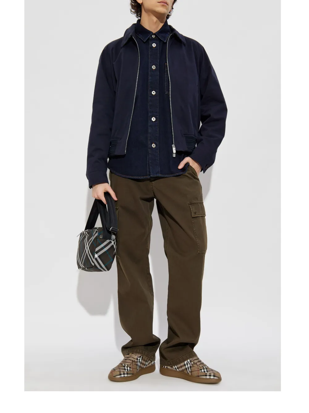 Burberry straight-leg cargo trousers - Bruin