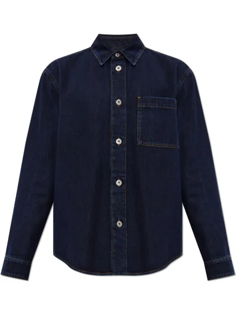 Burberry logo-embroidered shirt