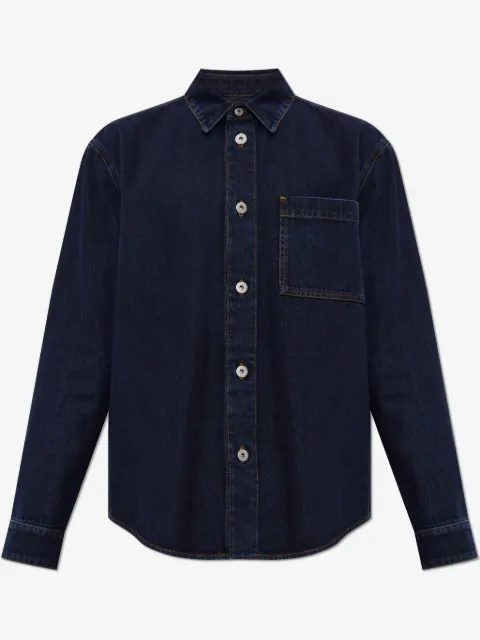 Burberry logo-embroidered shirt
