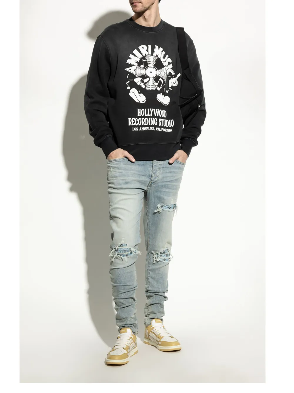 Amiri Yellow Debossed Ma Quad Skel Top Low Sneakers In Gelb