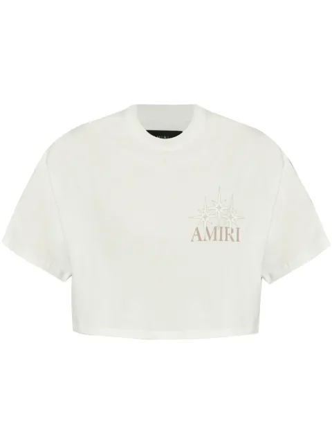 AMIRI T-shirt crop con stampa