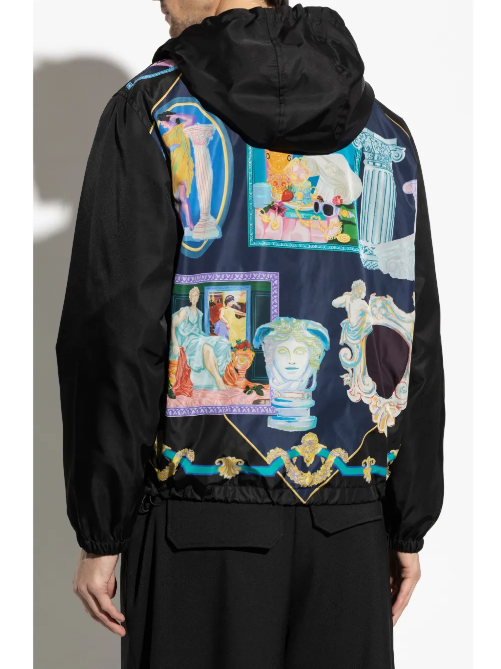 Versace Trainingsjack met print Zwart