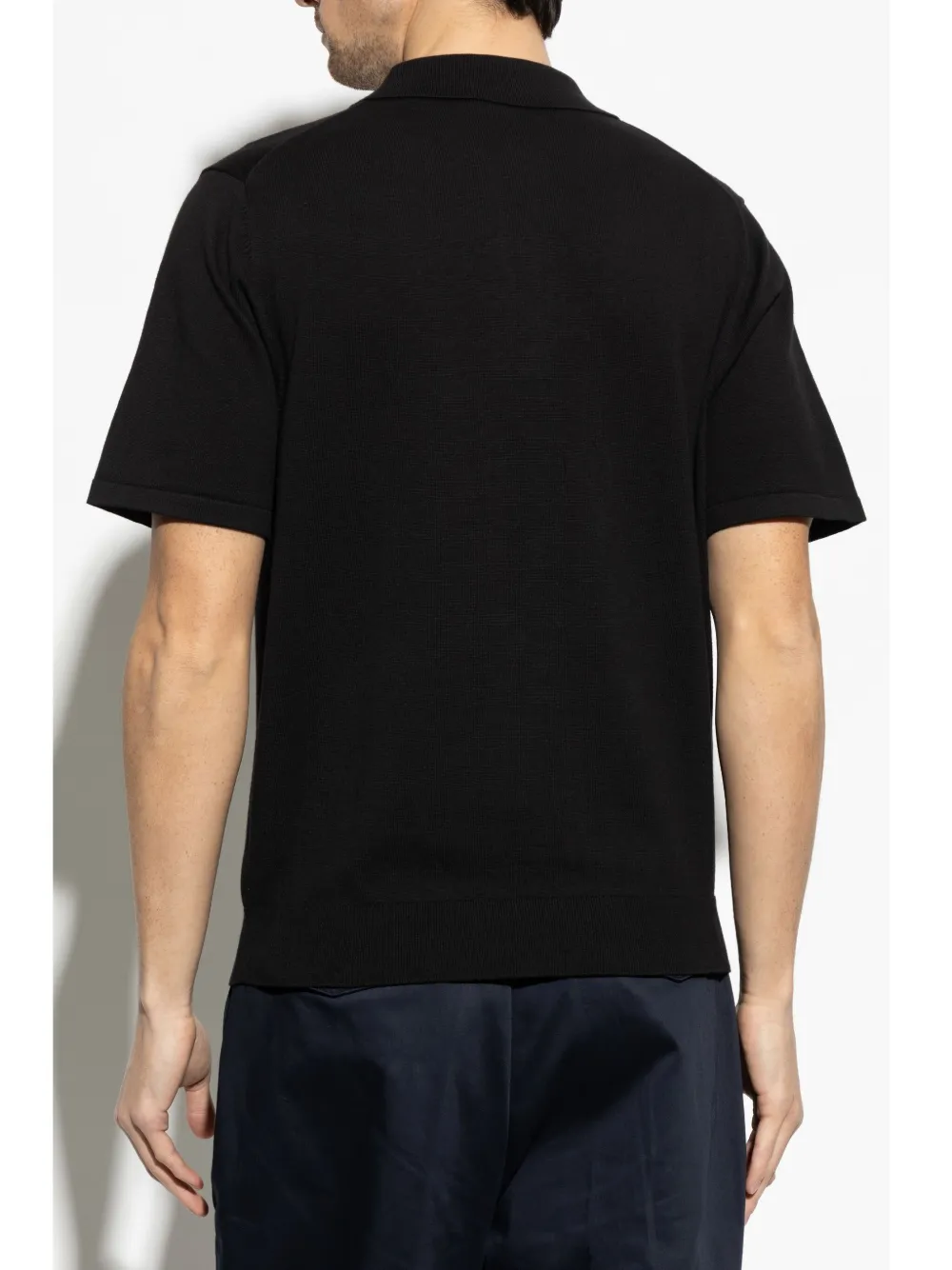 PS Paul Smith Poloshirt met gestreept detail Zwart