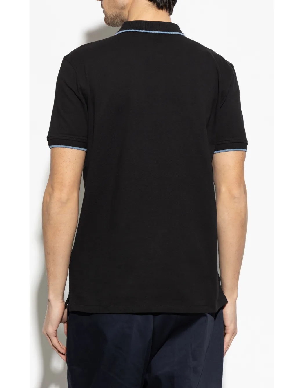 PS Paul Smith Poloshirt met logopatch Zwart