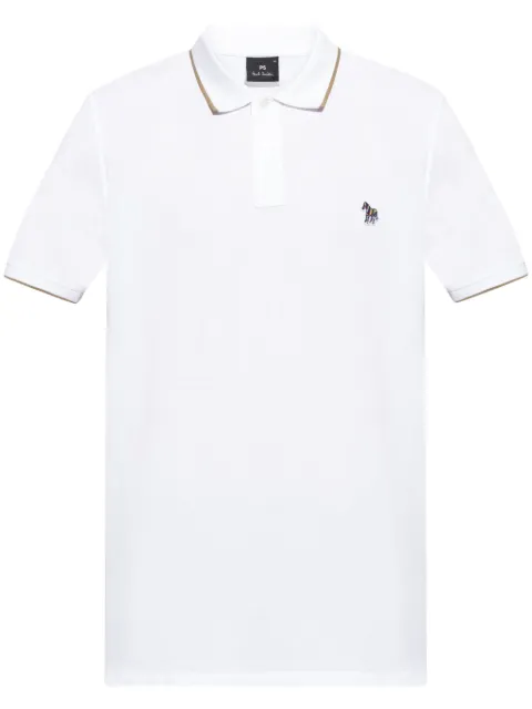 PS Paul Smith zebra-appliqué polo shirt