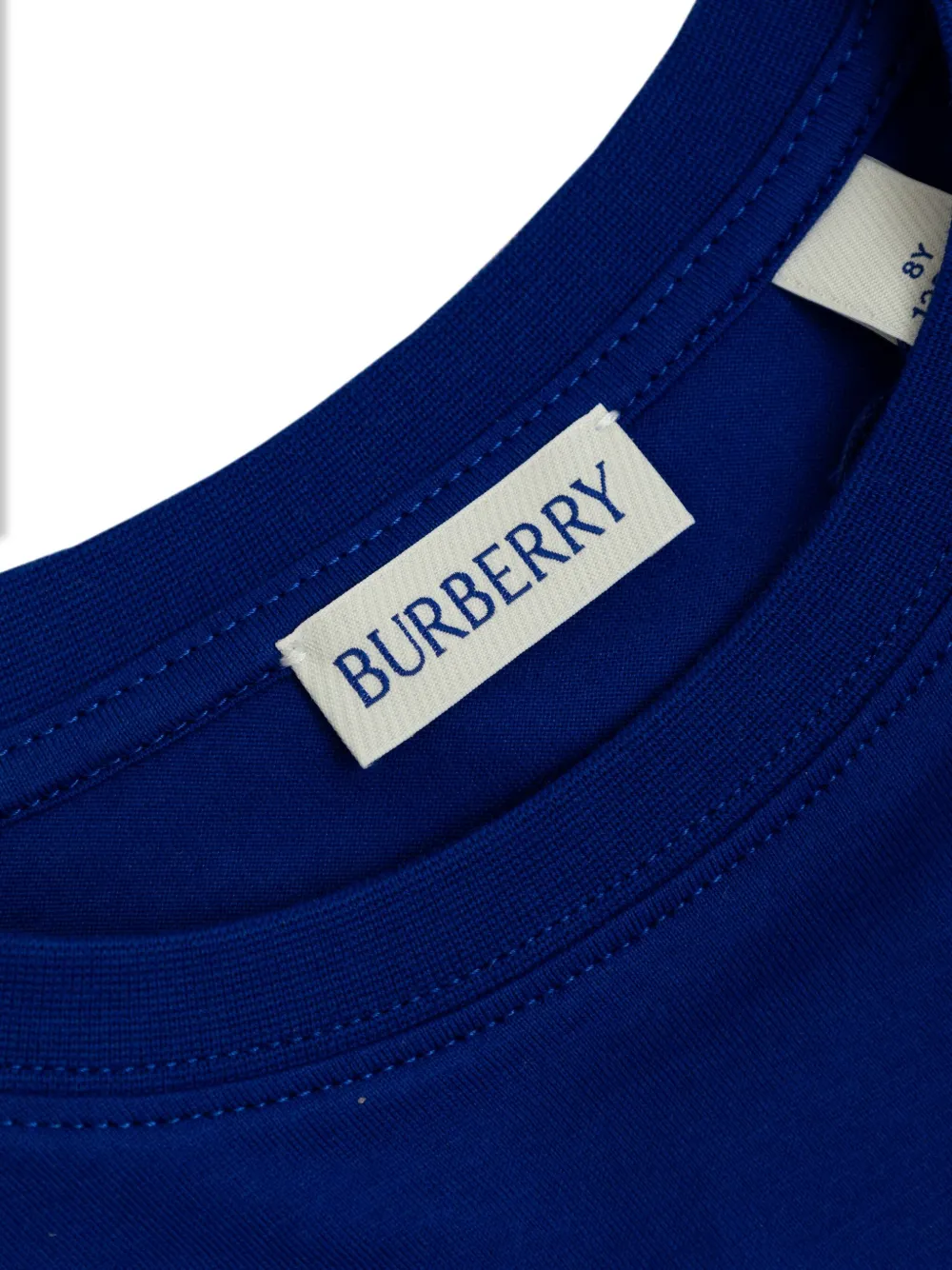 Burberry Kids T-shirt met logopatch Blauw