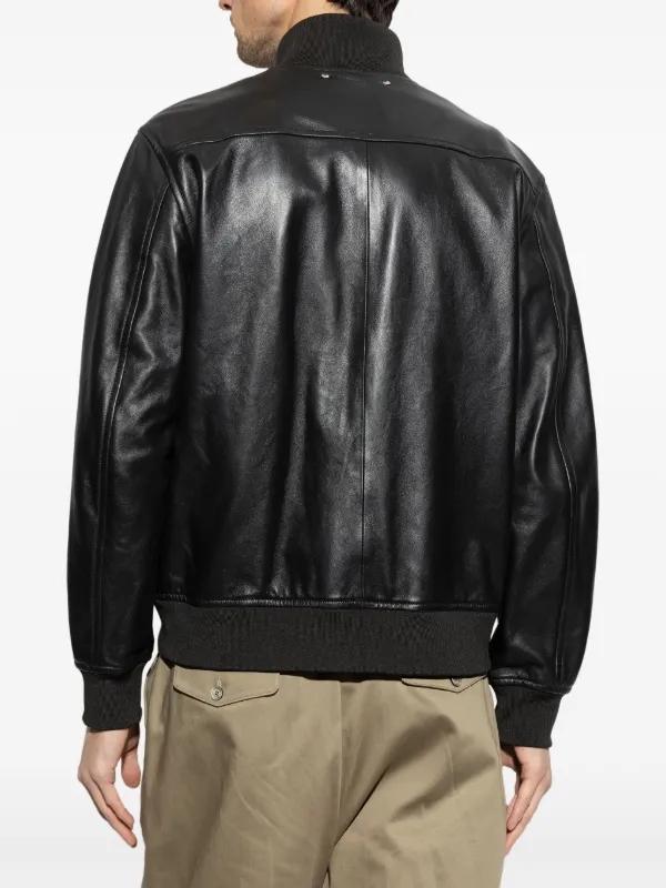 PS Paul Smith zip-up Leather Jacket | Black | FARFETCH CH