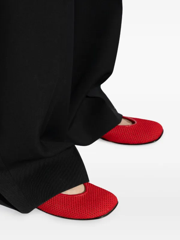 Nodaleto レザー フラットシューズ | レッド | FARFETCH JP