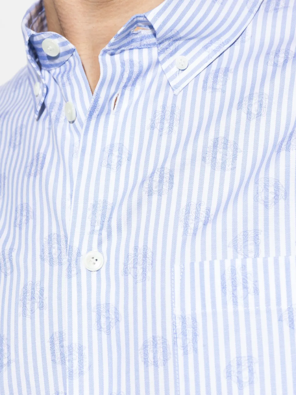 Versace T-shirt met Medusa print Blauw