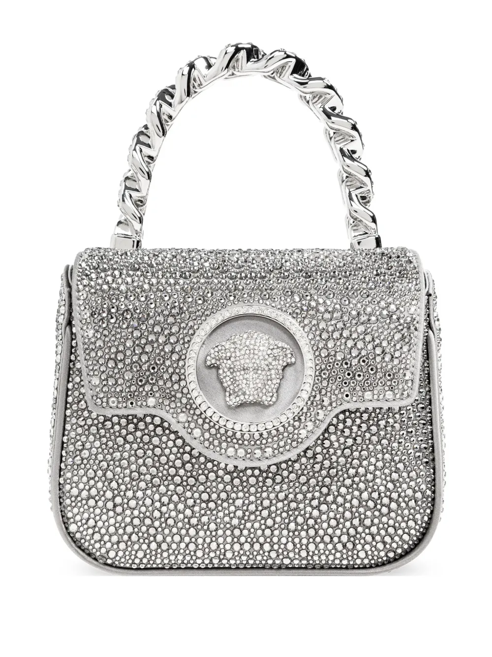 La Medusa crystal-embellished mini bag