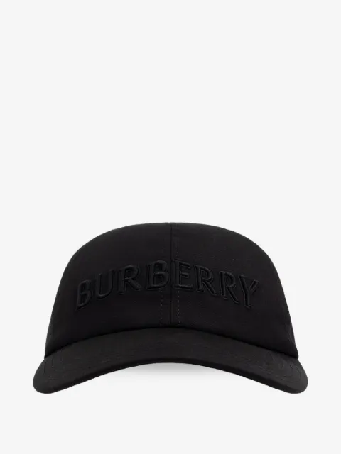 Burberry logo gabardine baseball cap