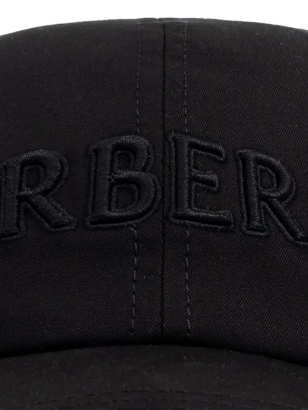 gabardine cap burberry black baseball cap