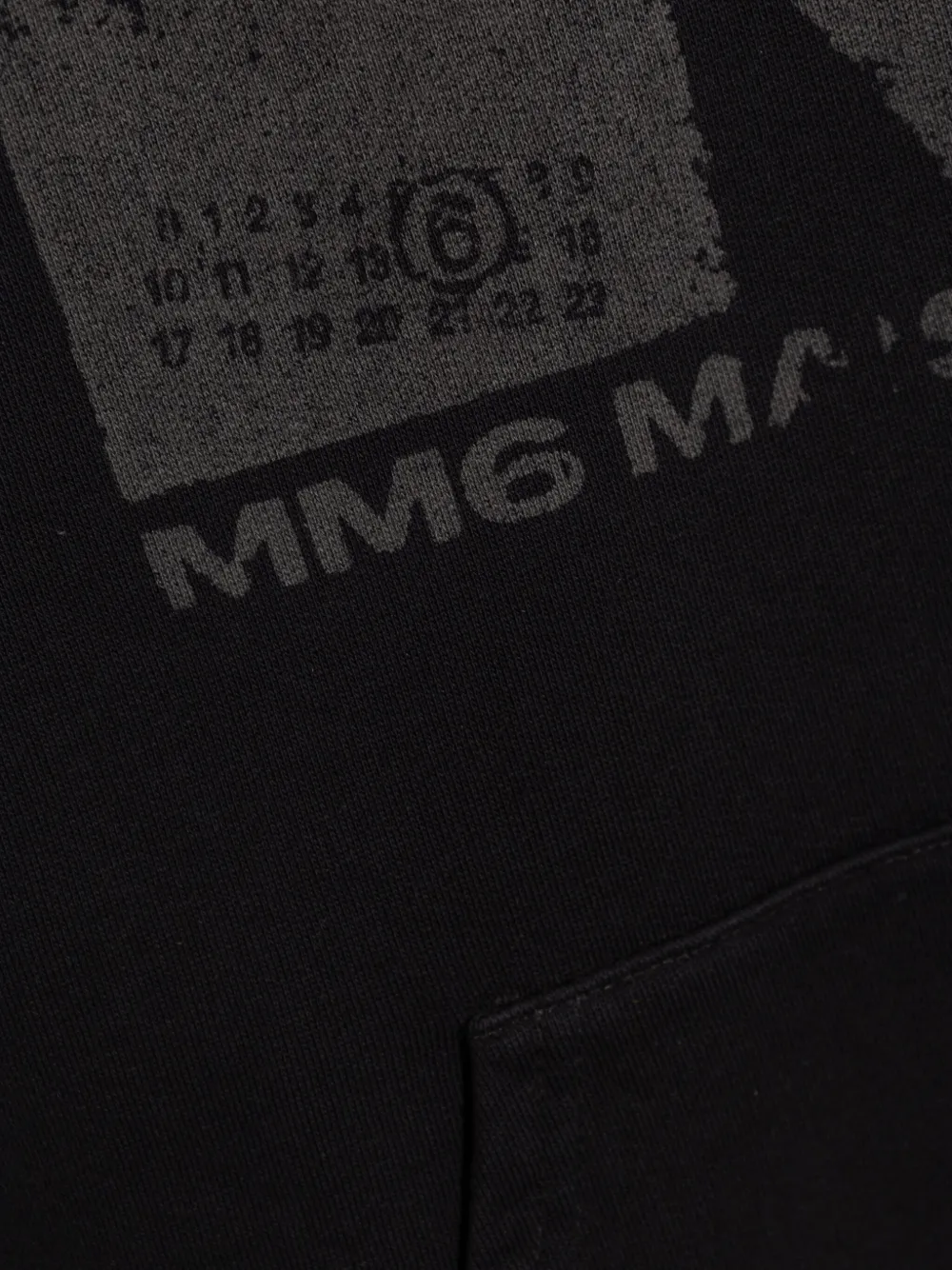 MM6 Maison Margiela Hoodie met logoprint Zwart