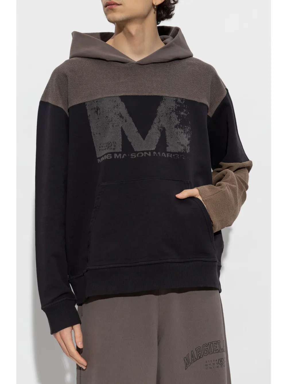 MM6 Maison Margiela Hoodie met logoprint Zwart
