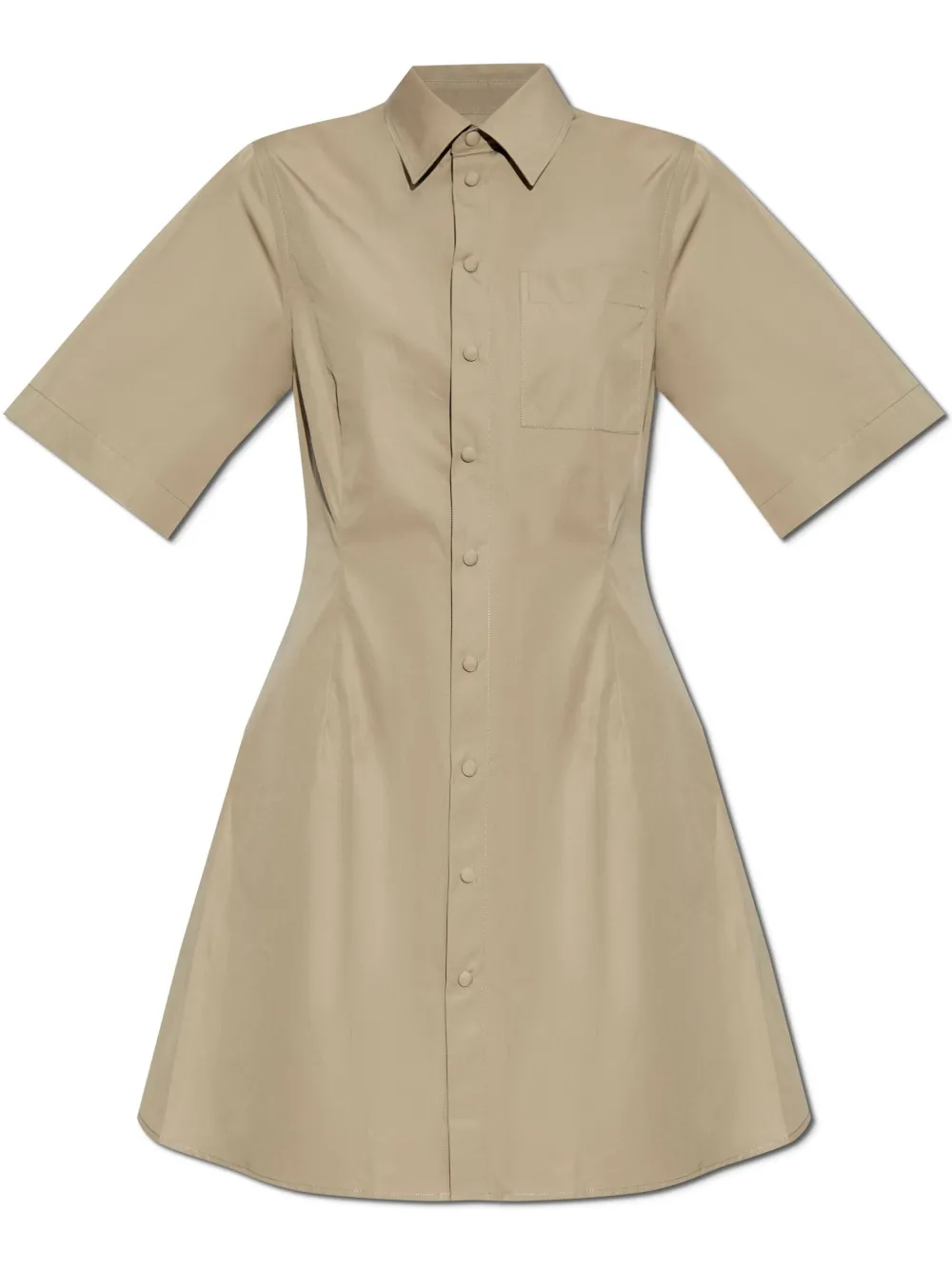 AMI Paris cotton shirt dress - Nude