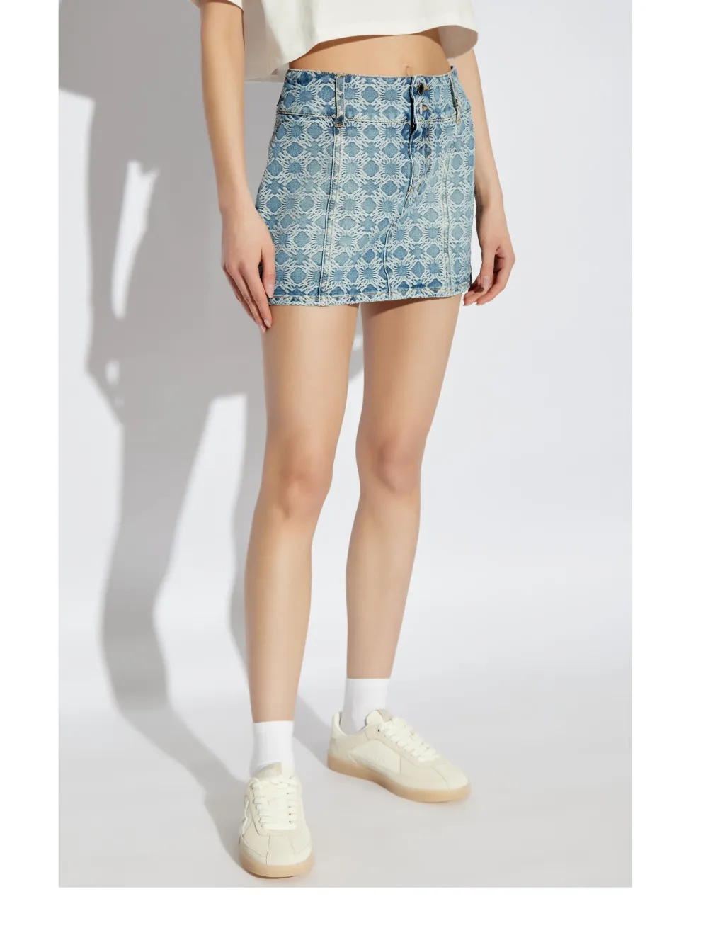 AMIRI Mini-spijkerrok Blauw