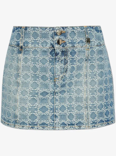 AMIRI denim mini skirt 